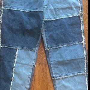Patchwork Denim Jeans